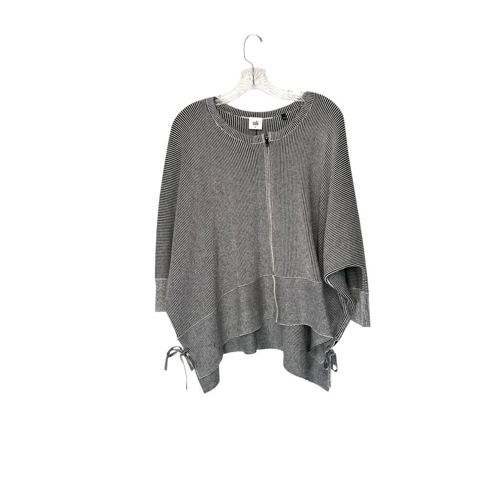 Cabi‎ Black White Office Work Career Cupid’s Cardigan Sweater Blazer Large